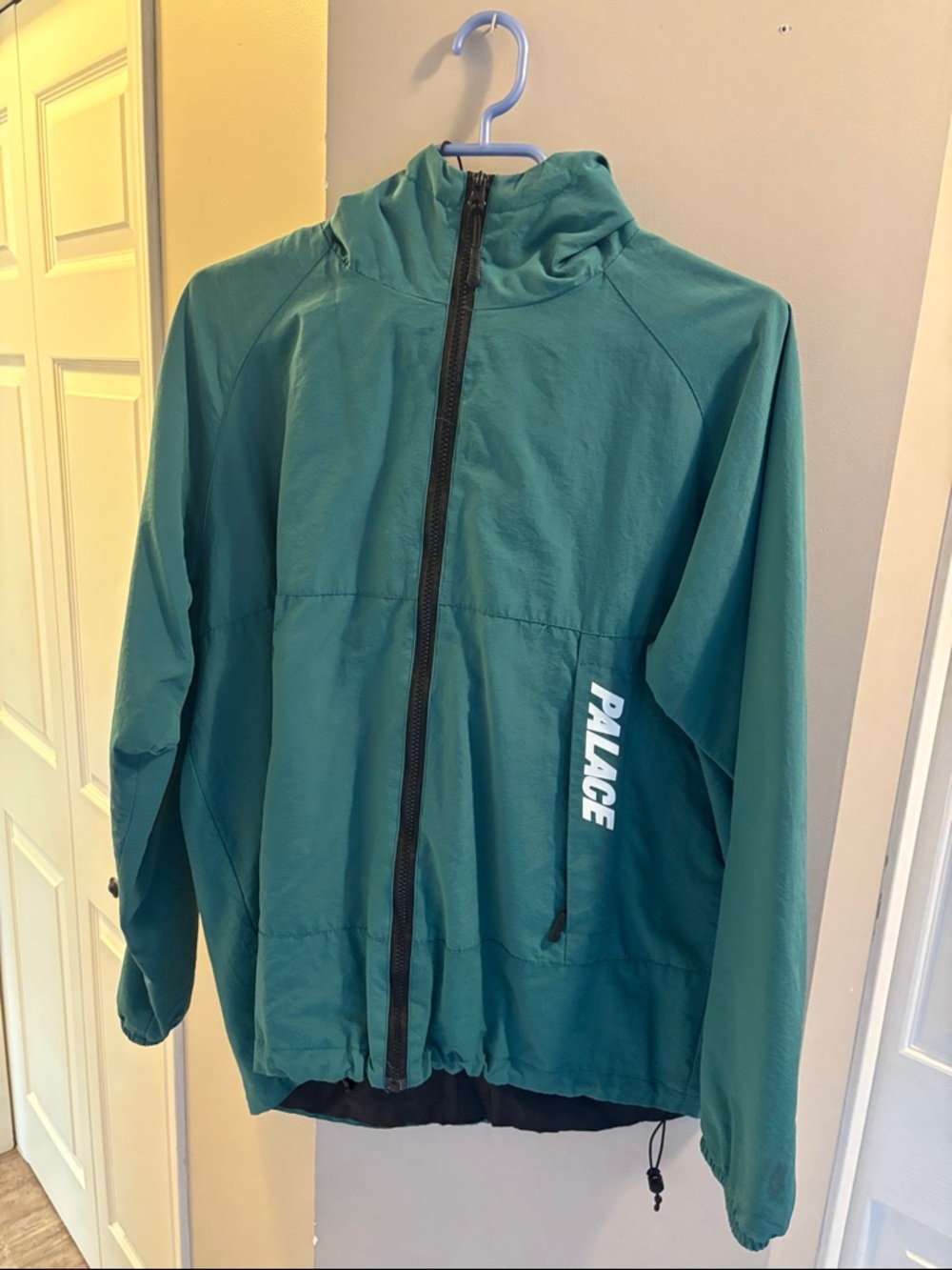 PALACE Teal Green Hooded Windbreaker